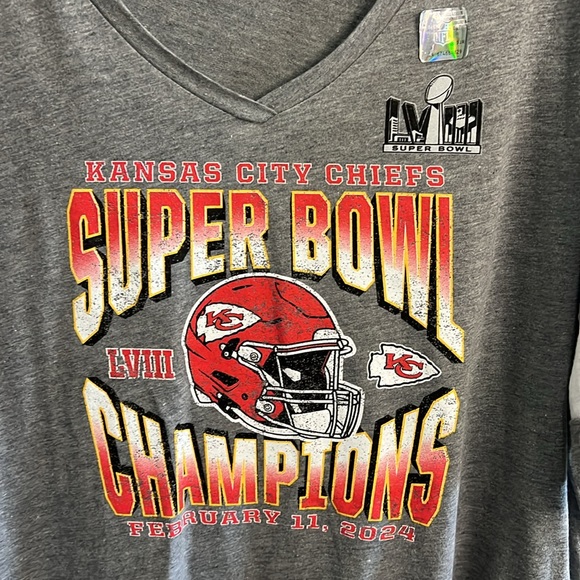 NFL Super Bowl Winner Women Top 3X Kansas City NWOT - Picture 2 of 7
